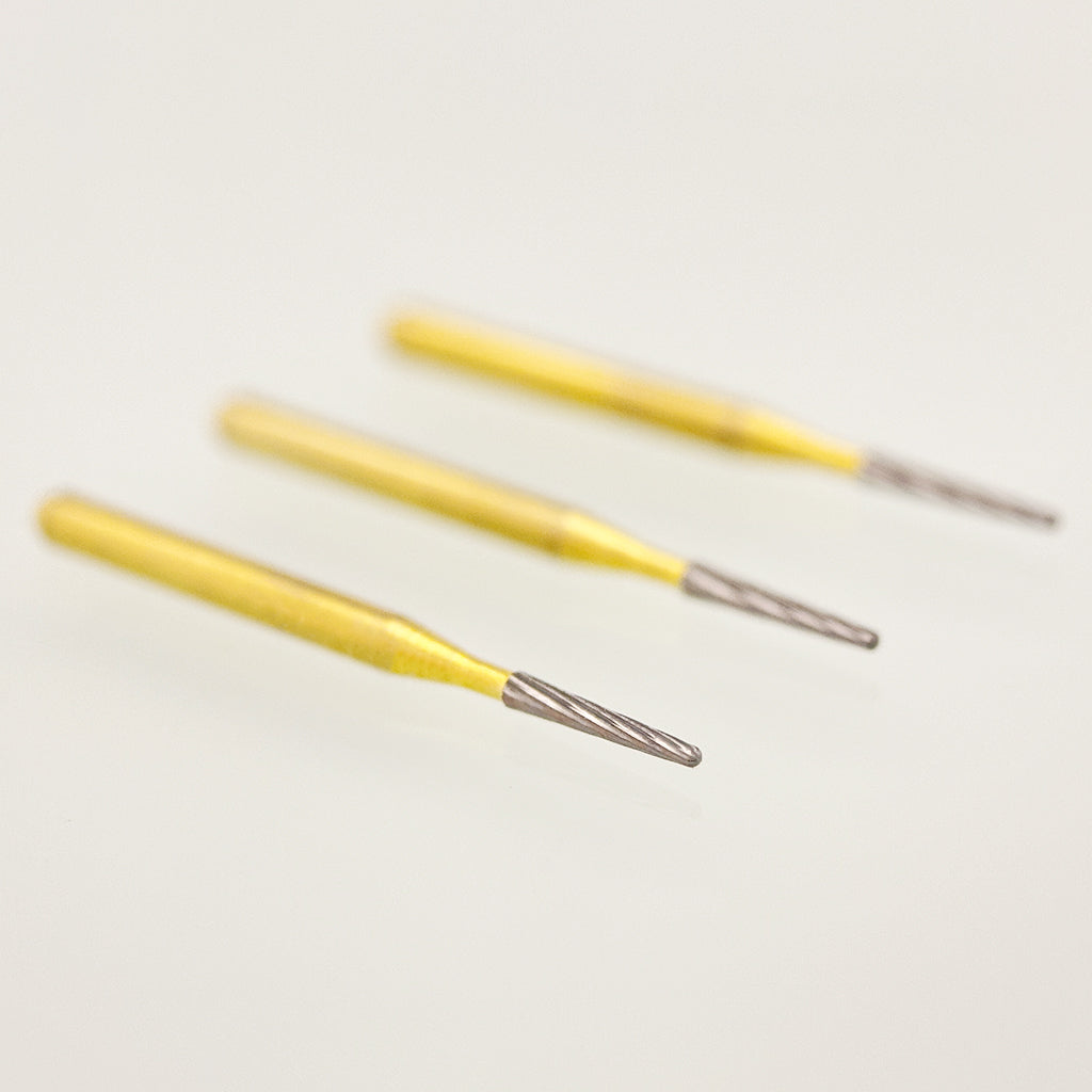 Dental Carbide Burs Trimming & Finishing Extra Long Taper FG 7642