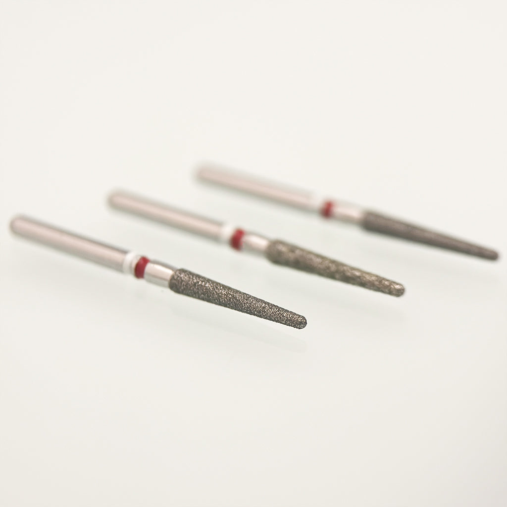 Dental Zirconia Diamond Bur FG Z850-018 Zir Prep Round End Cylinder 10/PK